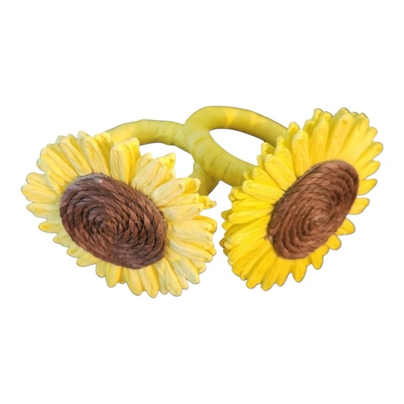 Hobby Lobby Sunflower Napkin Rings - Set of 4 - Picture 5 of 9